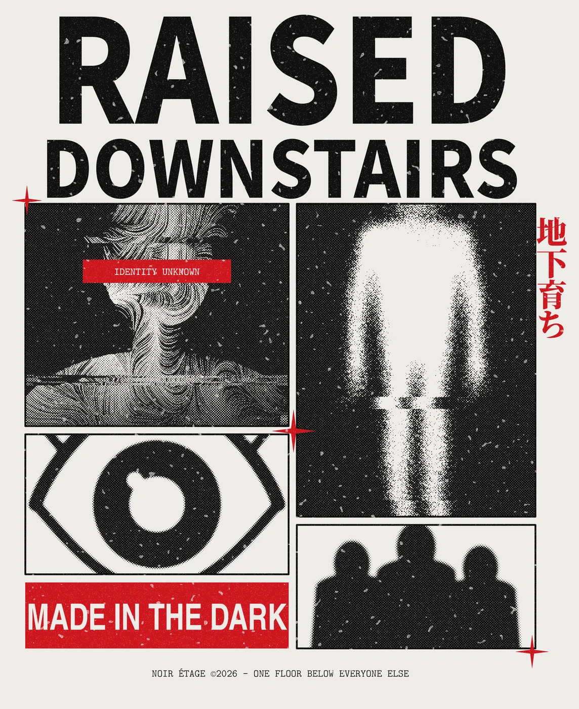 RAISED DOWNSTAIRS T-SHIRT – Motiv