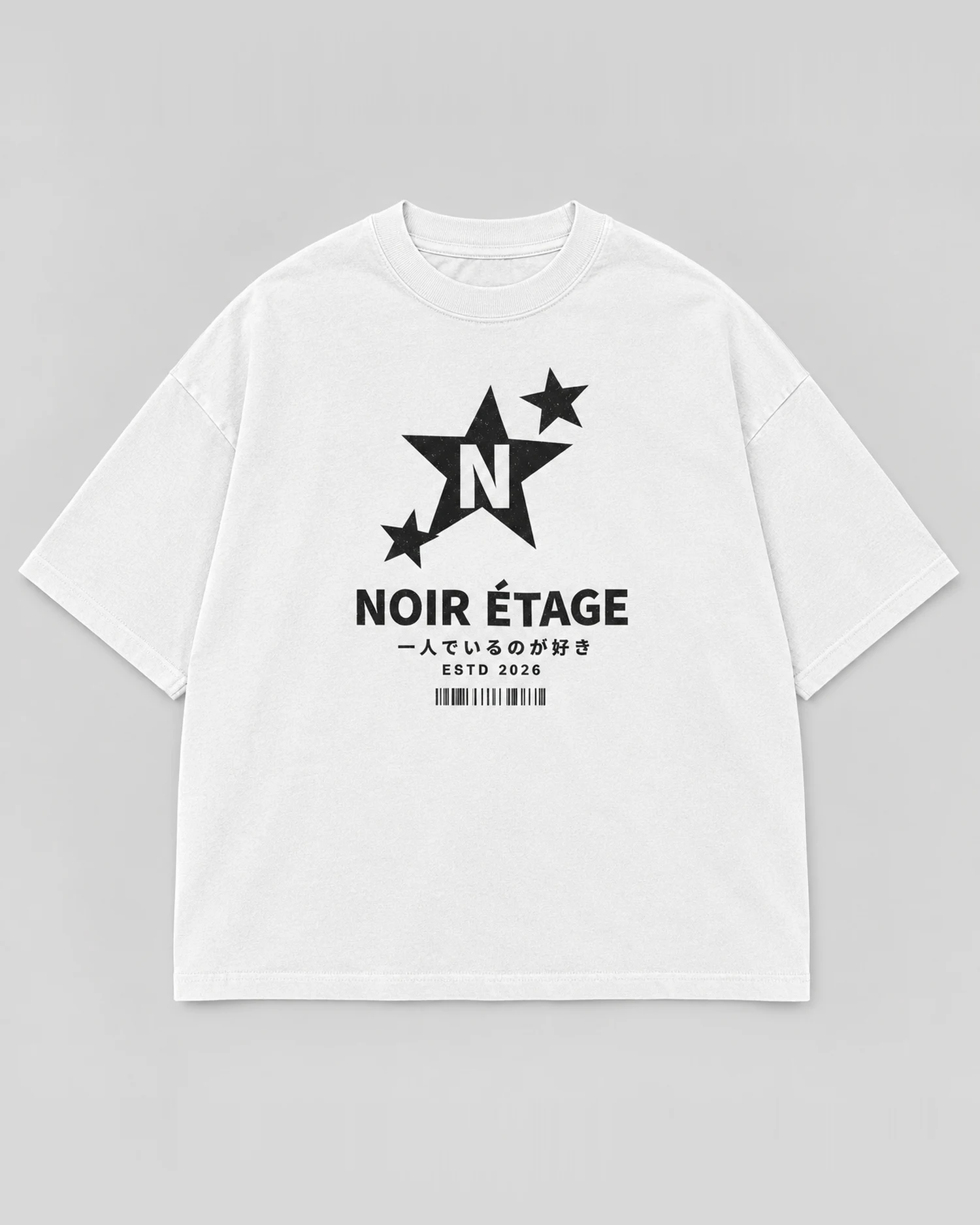 STAR LOGO T-SHIRT - WHITE – Vorderseite
